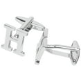 thumbnail image 3 of BodyJ4You 2PC Cufflinks Personalized Initials Letter H Men's Button Shirt Business Gift, 3 of 6