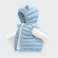 thumbnail image 4 of Ketyyh-chn99 Toddler Kids Baby Boys Girls Winter Coats with Cute Bear Ear Hoods Colorful Windproof Padded Jacket Outwear Light Blue,2-3 Years, 4 of 5