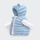 thumbnail image 2 of Gibobby Abrigos de invierno para niños y niñasNiños pequeños bebés niños niñas invierno cálido chaqueta sin mangas prendas de vestir exteriores sólido or(Azul claro, 2-3 Años), 2 of 5