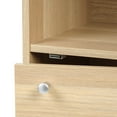 thumbnail image 4 of IRIS USA 3 Tier Cabinet with Magnetic Doors, Natural, 4 of 6