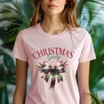 thumbnail image 5 of Bow Graphic T-Shirt | Cute Festive Tee for Women Girls Kids, Natural, Size L, 5 of 6