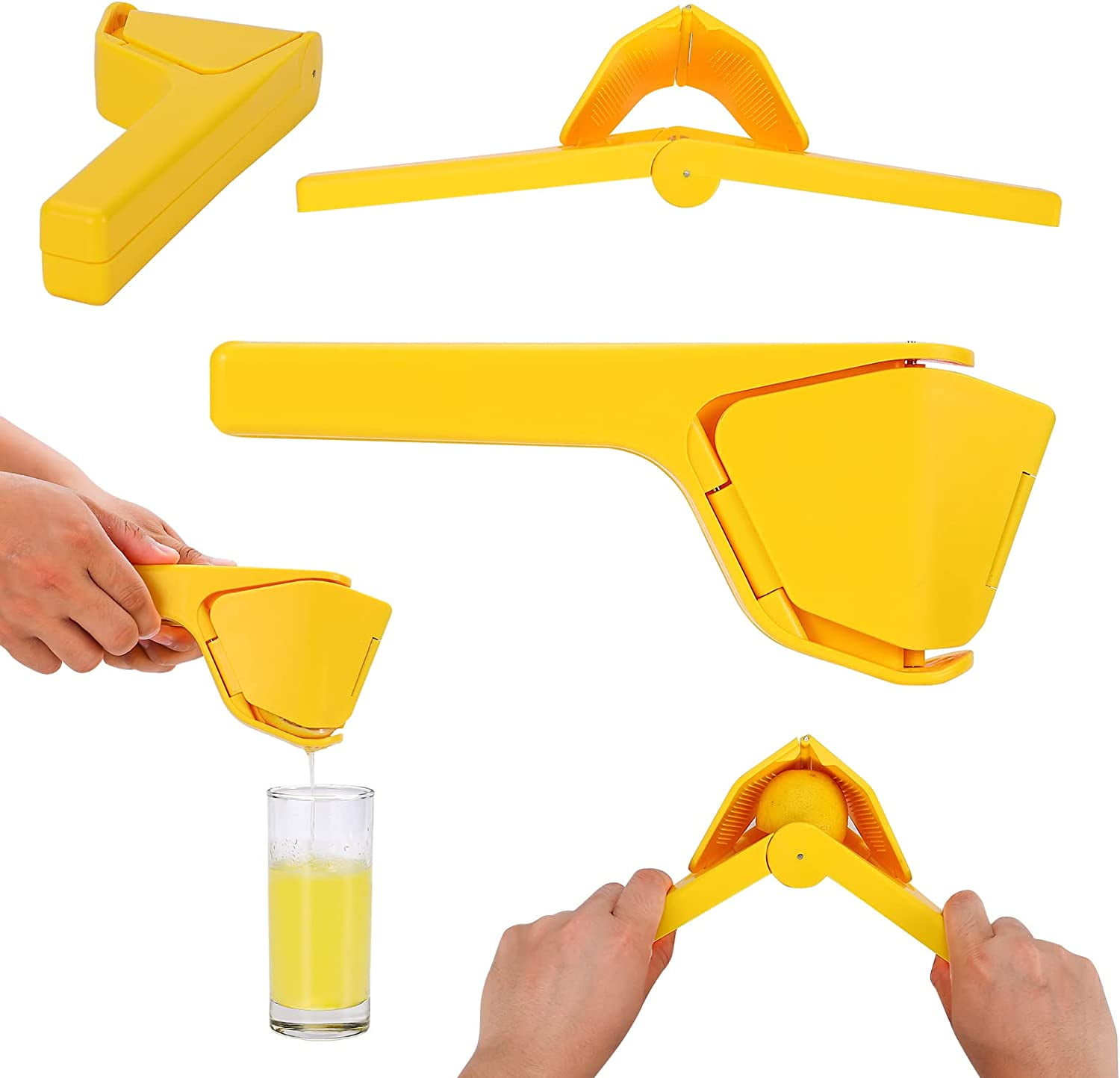 Lemon Juicer, Press Plastic Manual Lemon Juicer Portable Lemon Squeezer