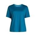 thumbnail image 5 of Joyspun Women’s Sleep Tee with Short Sleeves, Sizes XS-3X, 5 of 6