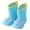A43-Sky Blue, variant on Waterproof Non-Slip Lightweight Rubber Rain Boots With Easy-On Handles For Toddler Boys And Girls Blue