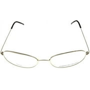 Porsche Design Men Eyewear Frame Titanium Oval Gold P8011B Size: Lens/ Bridge/ Temple: 56-18-145-29