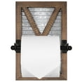 thumbnail image 5 of Autumn Alley Large Galvanized Barn Door Rustic Farmhouse Toilet Paper Holder – Wall Mounted Rustic Bathroom Decor, 5 of 7