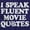 Purple, variant on Speak Fluent Movie Quotes Classic Unisex Plus Fleece Graphic Hoodie Brisco Brands 2X