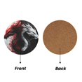 Zufioo Cool Black And White Dragon 4 PCS MDF Cork Coasters,4 inches
