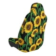 thumbnail image 2 of Wukai Sunflower 1 Full Set Car Seat Covers with Soft Padding Universal Auto Front Seats Protector and Cushion Mat, 2 of 5