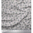 thumbnail image 1 of Soimoi Poly Georgette Fabric Artistic Leaves Decor Fabric Printed Yard 42 Inch Wide, 1 of 3