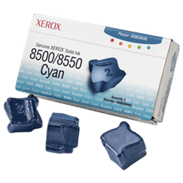 ~Brand New Original XEROX 108R00669 SOLID Ink Sticks (3-PACK) Cyan