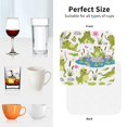 thumbnail image 6 of Disketp Cartoon Frogs Funny Coasters,4 Pcs Leather Coasters with Holder, Perfect Housewarming Hostess Gifts,Protect Furniture from Water Marks Scratch and Damage-Square, 6 of 6