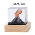 thumbnail image 3 of Gnmfd Volcano Eruption Night Light Crystal Epoxy Resin Decorative Lamp for Bedroom Living Room Study Restaurant USB Rechargeable LED Lights for Room Night Lights Party Decor Fairy Lights, 3 of 8