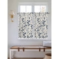 thumbnail image 2 of Blue Botanical Living Room Curtains 2 Panel, Rustic Country Spring Floral Summer Leaf Cafe Window Treatment, Farmhouse Bedroom Bathroom Kitchen Curtains Drapes 104"x45", 2 of 6