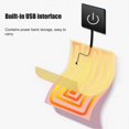 thumbnail image 3 of Washable USB Electric Heated Scarf for Winter with 3 Speed Temperature Control, Red, 3 of 4