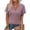 Wine #172, variant on Womens Short Sleeve Sweater Striped Waffle Knit Tops V Neck Spring Summer T Shirts Casual Blouses Outfits Beige 2XL