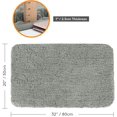 thumbnail image 2 of Lifewit 32" x20" Bathroom Rug Mat Plush Microfiber, Non-Slip, Water Absorbent, Gray, 2 of 6