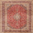 thumbnail image 1 of Ahgly Company Indoor Square Traditional Red Medallion Area Rugs, 8' Square, 1 of 6