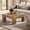 Natural, variant on Tribesigns 39.37" Low Square Coffee Table, Farmhouse Large Tea Accent Table Center Table for Living Room(Rustic Brown)