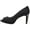 Black Fabric, variant on Womens Rainaa Metallic Padded Insole Peep-Toe Heels