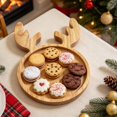thumbnail image 7 of Christmas Wooden Snack Tray, Reindeer Shaped Charcuterie Board, Natural Wood Serving Platter, Festive Multi Compartment Tray For Cookies, Candy, Nuts, Holiday Tabletop Decor For Christmas Party, 7 of 7