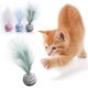 thumbnail image 1 of Juguete para gatos, pelota con textura de estrella, suministros para gatos, juguete interactivo de espuma de plumas ligeras y divertido para gatitos (verde), 1 of 5