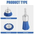 thumbnail image 3 of 9pcs Nylon Wire Wheel & Cup Brush Set for Drill, 3 Sizes Abrasive Brush with 1/4in Hex Shank for Cleaning Sanding Drill Scrub Brush Attachment Remove Paint 80/100/240 Grit, 3 of 7