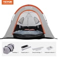 thumbnail image 3 of VEVOR Truck Bed Tent, 6.4'-6.7' Pickup Truck Tent with Rain Layer and Carry Bag, Waterproof PU2000mm Double Layer Truck Tent, Accommodate 2-3 Person, for Camping Traveling Outdoor Activities, 3 of 10