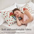 thumbnail image 5 of Red Tulip Flowers Body Pillow Covers 20"x60", Spring Floral Vintage Drum Country Blue Soft Brushed Microfiber Breathable Throw Pillow Covers, Decorative Pillowcase with Zipper for Couch Sofa Bedroom, 5 of 9