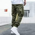thumbnail image 4 of Mens Cargo Pants Baggy Sweatpants Joggers with Pocket Climbing Pants Mens Trousers, 4 of 4