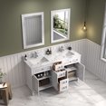 thumbnail image 6 of Legion Furniture 60" White Finish Sink Vanity Cabinet With Carrara White Top, 6 of 8