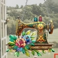 thumbnail image 3 of Sewing Machine Floral Window Hanging Ornament Sewing Machine Window Ornament Sewing Machine Window Hanging Ornament Tailor Shop Sewing Ornament, 3 of 4