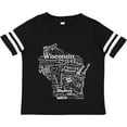 thumbnail image 3 of Inktastic Wisconsin State Word Salad Boys or Girls Toddler T-Shirt, 3 of 5