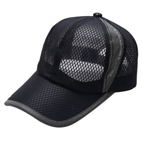 TRUBKH baseball hats for men Adjustable Fit St Patricks Day Hat Sport Hats lightweight hat Runner Cap for Men Women Performance Breathable Sun Runner Cap Director Hats breathable hat Black One Size