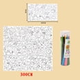 thumbnail image 5 of Art Paper Roll Sticky with 12 Crayons Graffiti Paper Painting DIY Gifts Coloring Poster for Watercolor Classroom Drawing Birthday Party Home Style D, 5 of 7