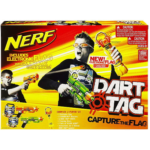 Normalisering Alperne beslag Nerf Dart Tag Capture the Flag 2-Player Set - Walmart.com