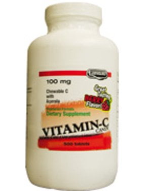 Landau Kosher Vitamin C Candy 100 Mg Chewable Berry Flavor - 500 Tablets