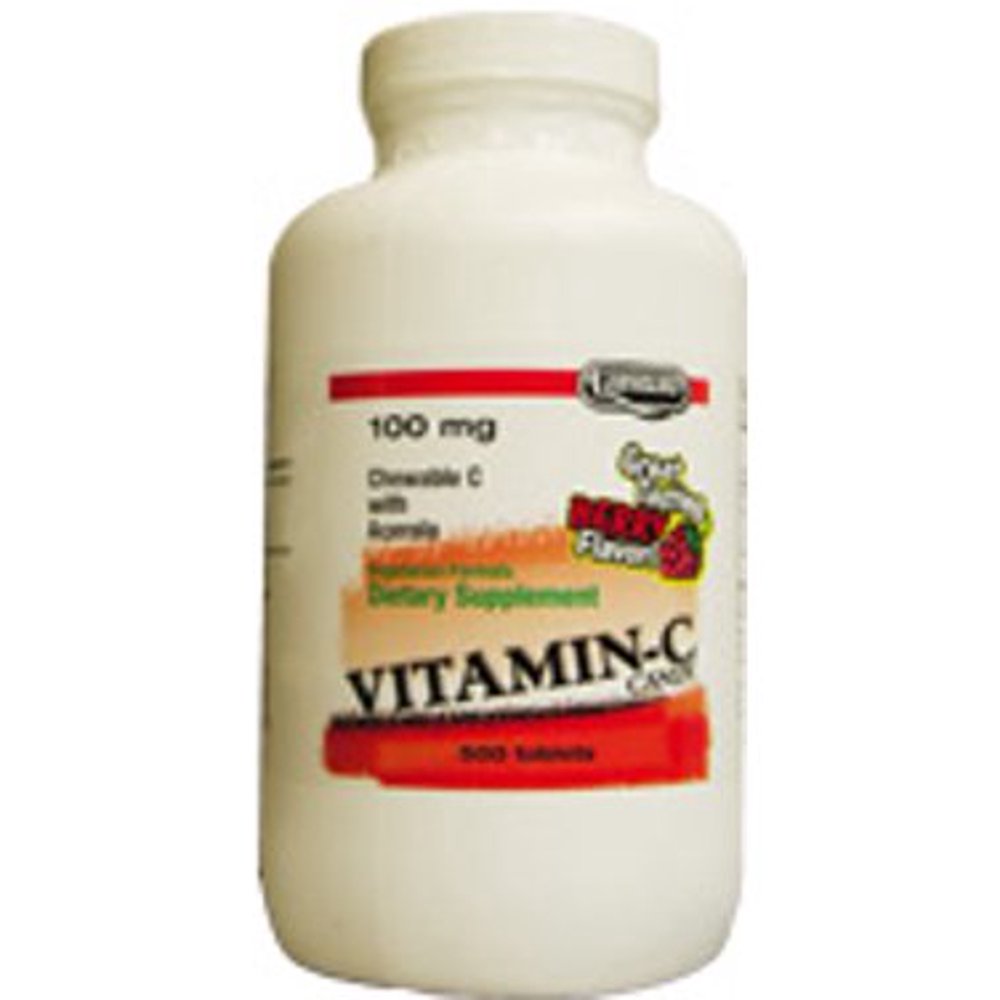 Landau Vitamin C Chewable 100 Mg, Great Tasting, 500 Chewable Tablets