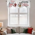thumbnail image 2 of Christmas Hot Chocolate Tie Up Valance Curtains for Windows, Kitchen Curtains Window Treatments, Winter Cocoa Vintage Short Window Shades Valances for Bedroom Bathroom Cafe 42"x12", 2 of 8
