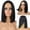 Gold, variant on Half Red Half Black Bob Wig with Bangs for Women, Straight Colored Synthetic Wig for Party Use(Green,One Size)