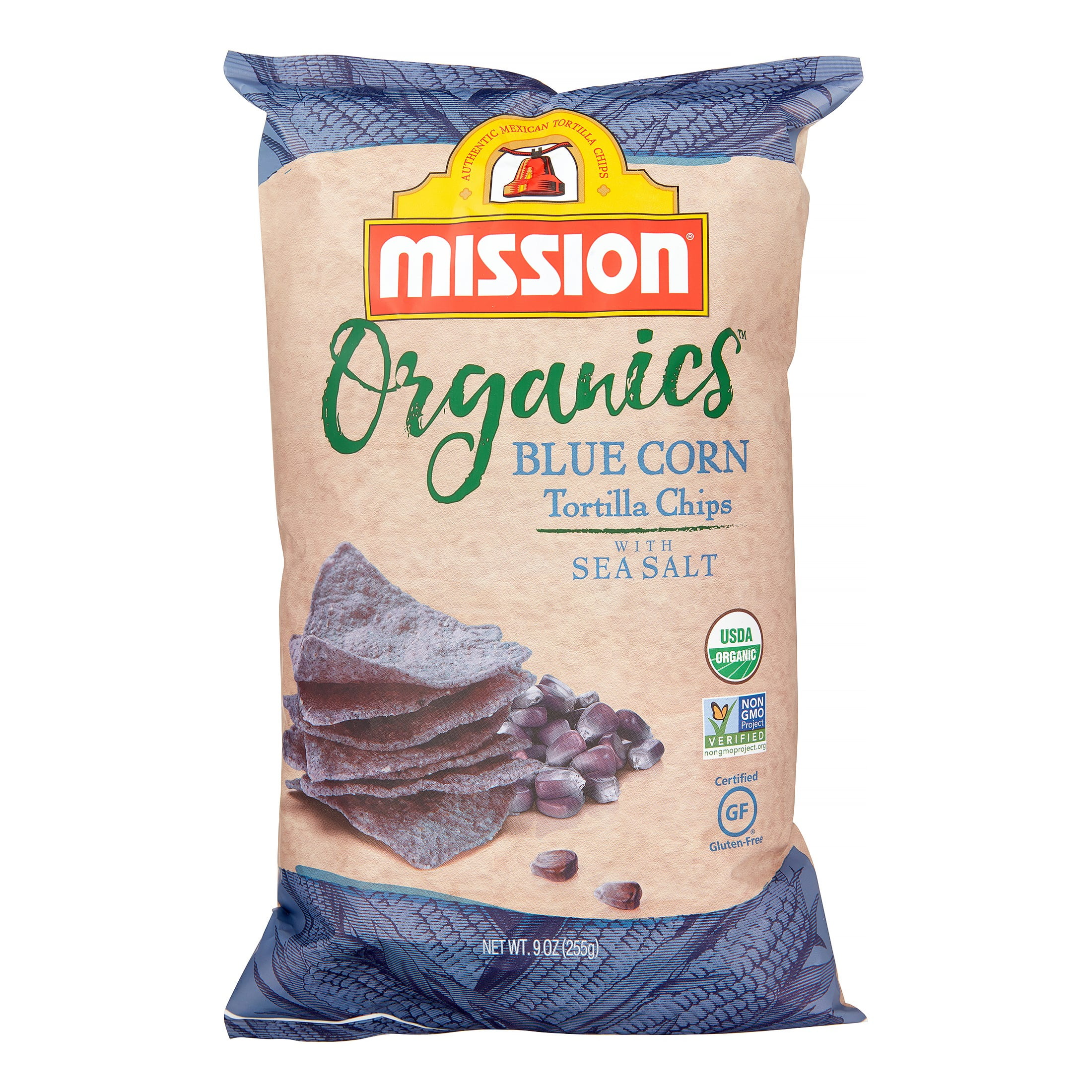 Mission Chips Organic, Blue, 9 Oz