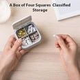 thumbnail image 2 of Medicine Box New 4 Compartments Portable Sealed Small Simple Pills Box Weekly Medicine Case can Carry Pills Medicine Storage Containers, 2 of 5