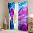 thumbnail image 3 of Feelyou Love Heart Marbling Curtains Pack of 2 (42x84 Each), Modern Fashion Abstract Curtains Blackout, Teen Adult Women Girl Bedroom Curtains, Curtains and Drapes Home Decor, 3 of 6