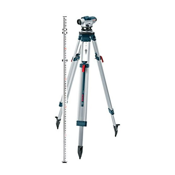 BOSCH Optical Level Kit with 32x Magnification Power Lens, Tripod and Rod GOL 32CK