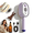 Upgrade Electric Steam Brush(1pcs Purple) A6, variant on 2026 New Electric Steam Brush, Portable Rechargeable Hair Straightener Brush with Detangling Comb for Short Hair,Reduce Frizz,Nourishes Hairs,Anti-Static