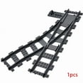 thumbnail image 1 of MOC City Train Rail Crossing Flexible Tracks Forked Straight Curved Rails Switch Building Block Bricks Creative DIY Toys D-1pcs, 1 of 6
