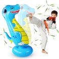 thumbnail image 3 of Soidarity Saco de boxeo inflable de dinosaurio de 47 pulgadas para niños, bolsa de rebote independiente, juguetes de boxeo para niños y niñas, regalo Ropa Deportiva, Zapatos Soidarity OD013326-00, 3 of 6