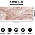thumbnail image 3 of Liquid Marble Desk Mat,Abstract Marble with Gold Splatter Gaming Mouse Pad,Large Non-Slip Rubber Base Mousepad with Stitched Edges,Waterproof Mouse Mat Desk Pad for Office Game Home 35.4x15.75 in, 3 of 5
