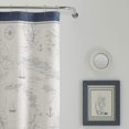 thumbnail image 2 of Tommy Bahama Rideau de Douche de Mer Caribéenne 72x72, Bleu Lt-Pastel, 2 of 5