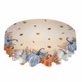 thumbnail image 2 of Colorful Leaves Abstract Round Tablecloth Waterproof Wedding Decor Table Cover Xmas Home Decorative Tablecloth, 2 of 5